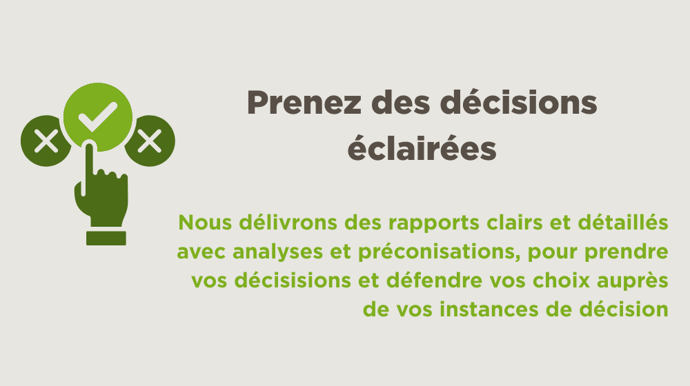 Prenez des décisions éclairées